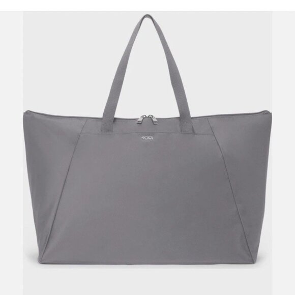Tumi Just In Case Tote Size Large Travel Bag Gray Silver Color - Picture 1 of 8